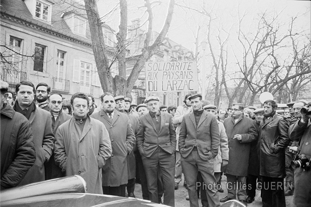 Marche des paysans du Larzac sur Paris 1973