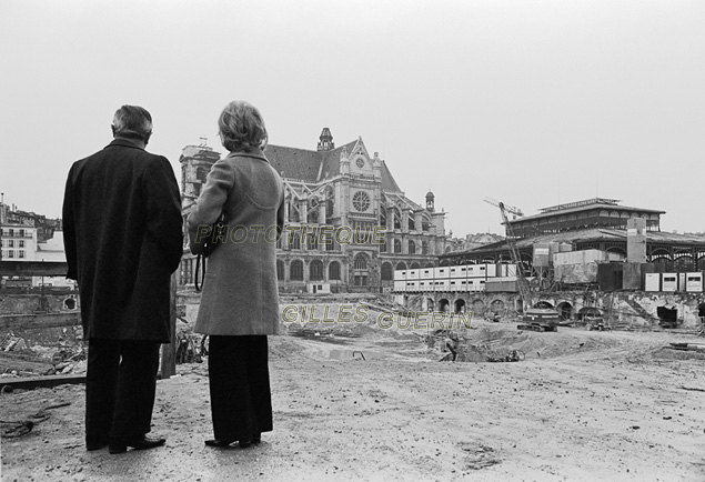Dmolition des halles de Baltard de Paris - 1972-73  