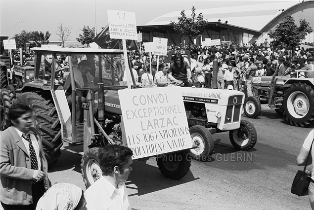 Manifestation des paysans du Larzac  Rodez - Juillet 1972