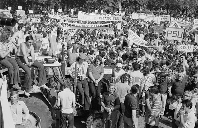 Manifestation des paysans du Larzac  Rodez - Juillet 1972