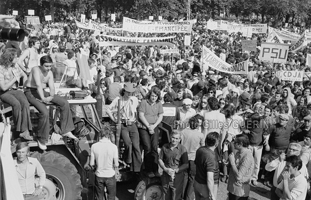 Manifestation des paysans du Larzac à Rodez - Juillet 1972