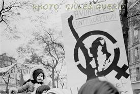 Manifestation du MLF  Paris de Belleville au Pre Lachaise - 25 novembre 1972