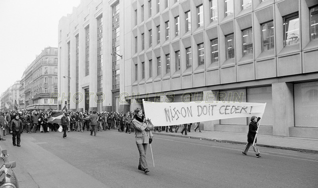 Manifestation  Paris contre la guerre du Vit Nam 20/01/1973