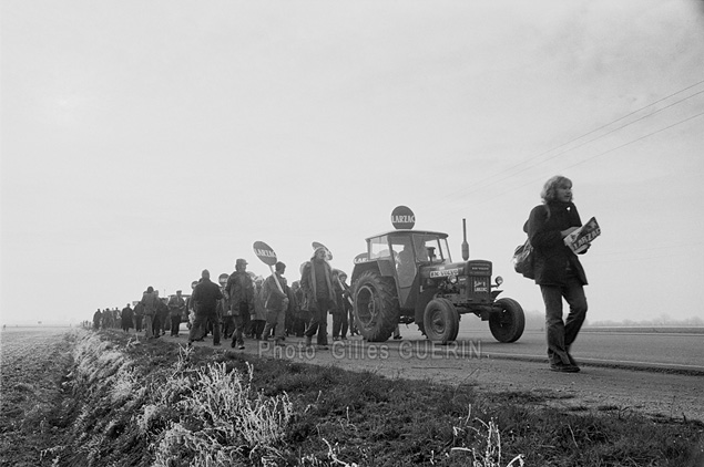 Marche des paysans du Larzac sur Paris 1973