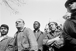 Grève à l'usine Renault de l'île Seguin à Boulogne-Billancourt - 27 mars 1973