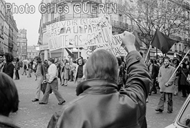 Manifestation unitaire ouvriers lycens 9 avril 1973