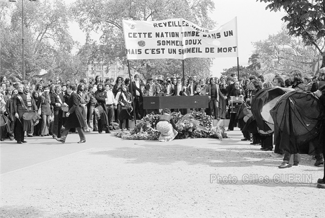 Manifestation des comdiens - 13 mai 1973