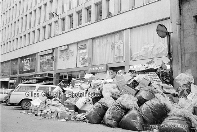 Grve des boueurs de Paris - octobre 1974