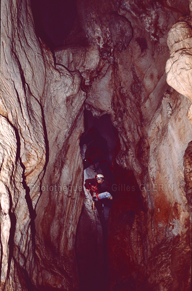 Splologie dans le dpartement du Lot - 1975 - Fissure verticale