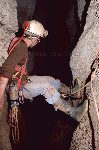 Splologie dans le dpartement du Lot - 1975 - Fissure verticale