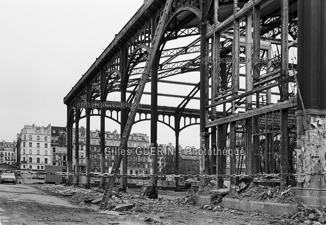 Dmolition des halles de Baltard de Paris - 1972-73  