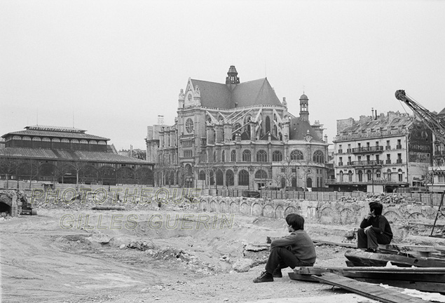 Dmolition des halles de Baltard de Paris - 1972-73  