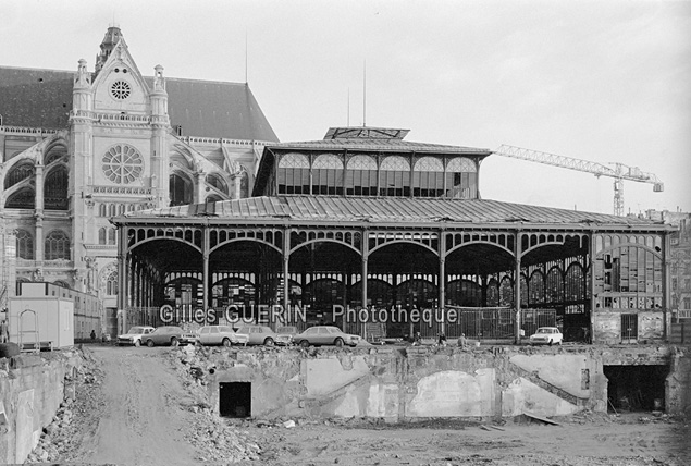 Dmolition des halles de Baltard de Paris - 1972-73  