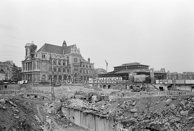 Dmolition des halles de Baltard de Paris - 1972-73  