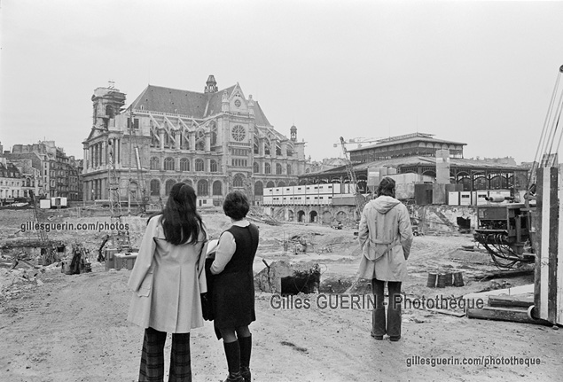 Dmolition des halles de Baltard de Paris - 1972-73  