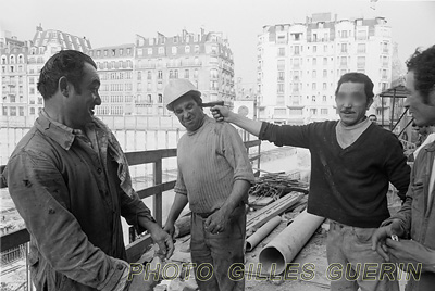 Dmolition des halles de Paris - Le  Trou des Halles   - 1973  