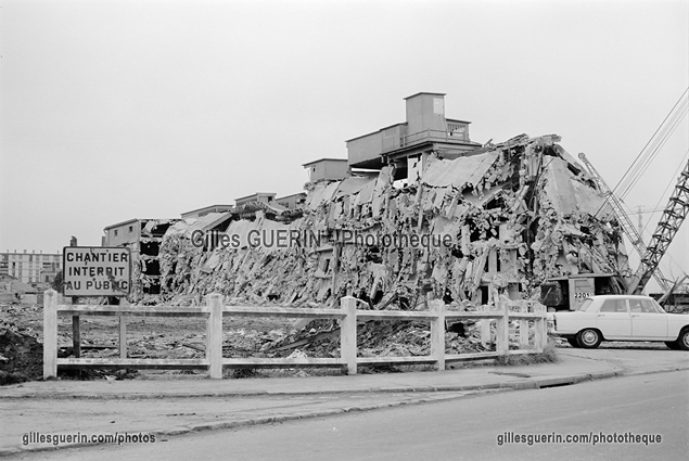 Dmolition des tablissements  Vilmorin de Massy - Essonne - 1972