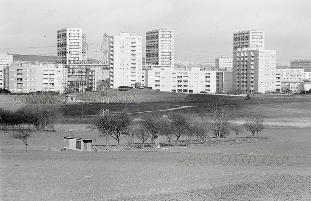 Cits de banlieue en le-de-France - Jardin ouvrier - Massy Antony  - Janvier 1974