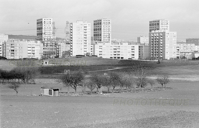 Cits de banlieue en le-de-France - Jardin ouvrier - Massy Antony  - Janvier 1974