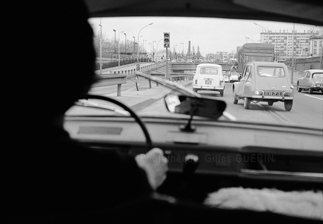 Circulation automobile  Paris - Encombrements - 1973