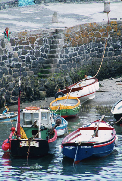 Petit port de pche de Coverak - Cte sud des Cornouailles - Angleterre 1980