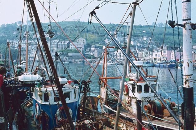 Port de pche  - Cte sud des Cornouailles - Angleterre 1980