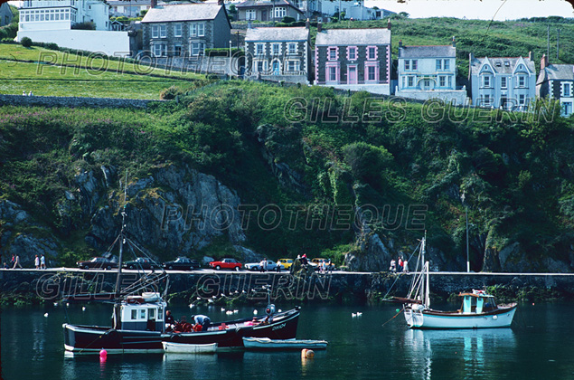 Port de la côte sud des Cornouailles - Angleterre 1980