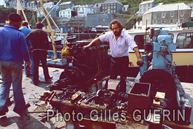 Port de la cte sud des Cornouailles - Angleterre 1980