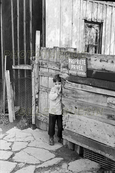 Dmolition du bidonville du Franc Moisin en Seine-Saint-Denis - Septembre 1972