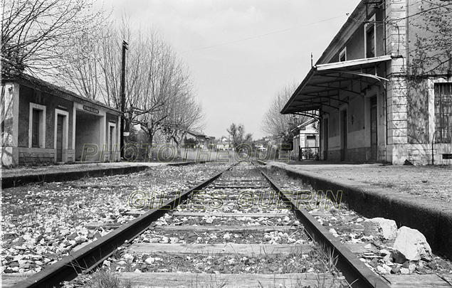 Gare de chemin de fer abandonne