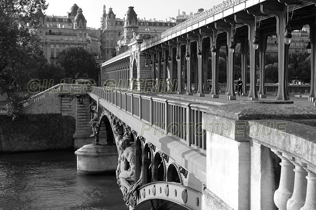 Pont de Bir-Hakeim dans la lumire d'hivers - Paris  2016