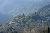 Petit village cvenol traditionnel