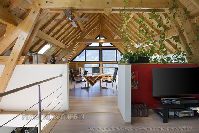 Maison bardage bois en Valgaudemar - Massif des crins - Alpes franaises