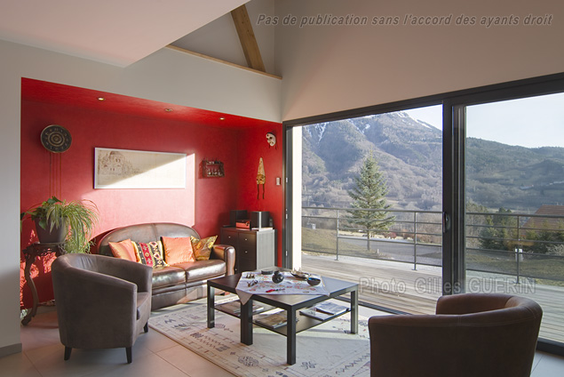 Maison bardage bois en Valgaudemar - Massif des crins - Alpes franaises