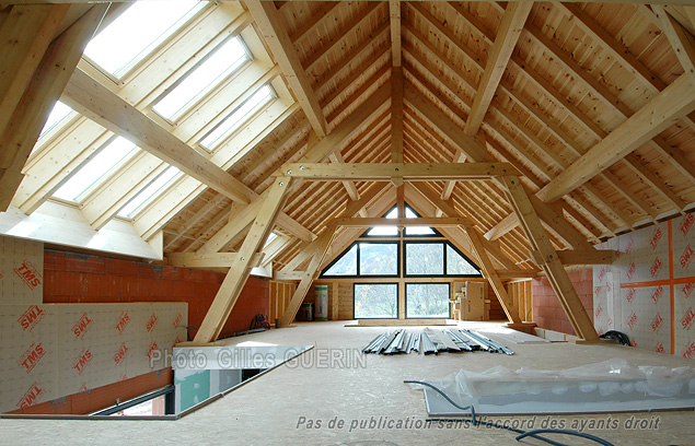 Maison bardage bois en Valgaudemar - Massif des Écrins - Alpes françaises
