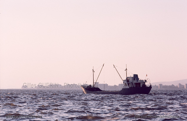 Bateau de pche en Mditerrane - Turquie 1973