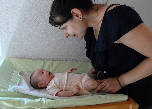 Une maman et son bb