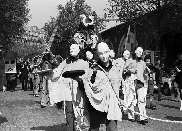 Manifestation comdiens le 13 mai 1973