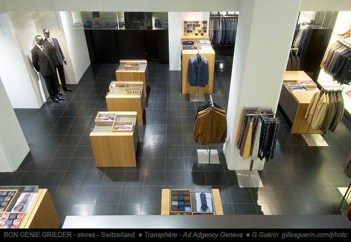 Magasin Bong�nie Grieder de Z�rich  - Rayon Homme