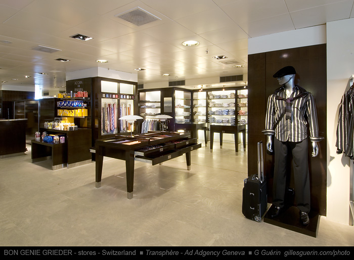 Magasin Bong�nie Grieder de Gen�ve - Rayon Hommes