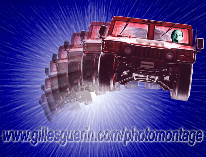 Photomontage - Jouet et auto-portrait